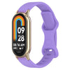 Correa de reloj de silicona con hebilla de mariposa de 12 mm (morada)