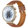 Correa de reloj de cuero cuadrado de 18 mm con hebilla de oro rosa (marrón)