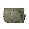 Estuche para cámara Canon PowerShot SX740 HS de cuero con textura retro de lichi y correa (verde)
