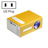 T300 25SI LED Portable Home Multimedia Game Projector, US Plug (Amarillo)