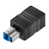 Adaptador USB-B 3.0 para impresora, disco duro portátil y computadora. Modelo: USB-B macho a USB hembra.
