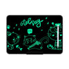 Tablero de dibujo LCD de grafiti recargable para niños, estilo: escritura negra/verde de 16 pulgadas
