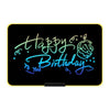Tablero de dibujo LCD de grafiti recargable para niños, estilo: 21 pulgadas, amarillo/escritura a color