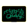 Tablero de dibujo LCD de grafiti recargable para niños, estilo: escritura amarilla/verde de 21 pulgadas