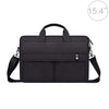 ST08 Maletín de mano con bolsa de almacenamiento con correa para el hombro para computadora portátil de 15,4 pulgadas (negro)