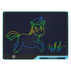 Tableta de dibujo LCD recargable para niños de 16 pulgadas, estilo: azul/escritura a color