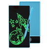 Tableta de escritura y dibujo LCD de pantalla completa simple, 6,5 pulgadas, azul/verde