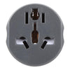 Adaptador de viaje global WN-18 con enchufe alemán UE (negro y blanco)