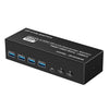 Conmutador KVM FJGEAR FJ-8K202DB para monitor DP 8K 60 Hz (enchufe del Reino Unido)