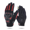 Guantes de motociclismo SOMAN CG666 antideslizantes de dedos completos, talla XXL (rojos)