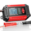 FOXSUR FTC-1206 - Comprobador de carga 2 en 1 de 12 V, máquina integrada, comprobador de cargador de batería para coche y motocicleta, enchufe australiano (rojo)