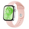 Correa de silicona de color liso con hebilla para Huawei Watch Fit3/Fit4/Fit4 Pro (rosa)