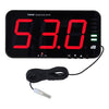 Medidor de ruido TRSI TA654B de pantalla grande para montaje en pared, dispositivo detector de decibelios