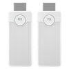 Adaptador extensor de transmisor y receptor de video HDMI inalámbrico Q50 con textura vertical (blanco)