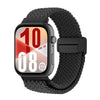 Correa de reloj tejida con hebilla magnética para Huawei Watch Fit 5 / Fit 5 Pro / Fit 4 (Negra)