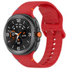 Correa de silicona de color sólido cosida xDfind para Samsung Galaxy Watch8 Classic de 46 mm / Watch8 de 44 mm / 40 mm, tamaño: 20 mm (roja)