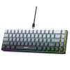 Teclado de membrana con cable HXSJ V200, 68 teclas, retroiluminación RGB, degradado de color (negro)