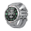 Reloj inteligente KT85 para deportes al aire libre, con pantalla de 1,43 pulgadas y linterna potente (gris)