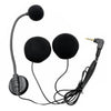 Intercomunicador con micrófono para casco de motocicleta (negro)