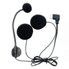 Intercomunicador con micrófono para casco de motocicleta tipo C (negro)