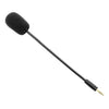 Micrófono de intercomunicación de cuello de cisne para auriculares para juegos Turtle Beach Ear Force PX4/PX5, conector recto de 3,5 mm