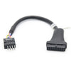 Cable adaptador USB 3.0 para placa base de computadora (2 unidades, macho de 9 pines a hembra de 20 pines)