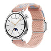Correa de reloj de 18 mm con hebilla magnética plateada y empalme tejido (azul, rosa y arena)