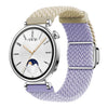 Correa de reloj con hebilla magnética plateada de 18 mm (morado)