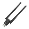 RE-902 Antena dual externa Bluetooth WiFi 2 en 1 Adaptador de red USB sin controlador para computadora (Negro)