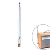 Antena de radio retráctil con cabezal universal, longitud total: 765 mm