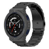 Correa de aleación de titanio con hebilla plana de tres cuentas para Huami Amazfit Active Edge A2212/A2213 (negra)