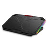 NUOXI YL-018 - Enfriador ultrasilencioso para portátil con ventiladores de 5 núcleos y luz RGB (negro)