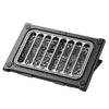 Enfriador de portátil NUOXI C400 con ventilador grande, doble núcleo, ajustable y 6 velocidades (plateado)