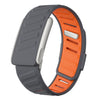 Correa deportiva de silicona para reloj deportivo WHOOP 5.0 con electrocardiograma (gris oscuro y naranja)