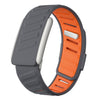Correa deportiva de silicona para reloj WHOOP 5.0 (gris oscuro y naranja)