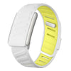 Correa deportiva de silicona para reloj WHOOP 5.0 (blanco, amarillo y limón)