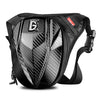 GHOST RACING GR-TB07 - Bolsa de pierna para motociclista, unisex, para viaje, con señuelos (negra)
