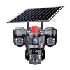 Cámara domo PTZ de vigilancia solar panorámica multilente D31 de 9 MP, modelo: Sudeste Asiático WiFi (negra)