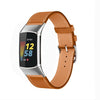 Correa de piel de vaca para Fitbit Charge 6/5 (marrón)