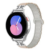 Correa de reloj de silicona magnética de tres cuentas en forma de D de 20 mm (blanco roca de té con leche)