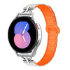 Correa de reloj de silicona magnética de tres cuentas en forma de D de 20 mm (naranja estrella)