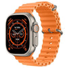 Reloj inteligente Bluetooth C900 Ultra3 con pantalla TFT de 2,09 pulgadas y soporte para responder llamadas mediante gestos (naranja).