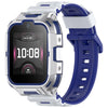 Reloj inteligente para niños de 16 mm con correa de silicona bicolor (azul mecha)