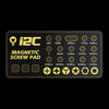 Placa de tornillo magnético de adsorción completa i2C SCO (negra)