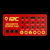 Placa de tornillo magnético de adsorción completa i2C SCO (roja)