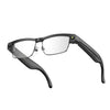 Gafas inteligentes L802 con cámara HD de 8 MP, grabación de video, transmisión WiFi, asistente de voz inteligente, auriculares portátiles inteligentes (lentes degradadas, marco negro)