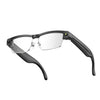 Gafas inteligentes L802 con cámara HD de 8 MP, grabación de video, transmisión WiFi, asistente de voz inteligente, auriculares portátiles inteligentes (lentes degradadas, marco plateado)