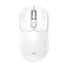 Ratón inalámbrico ZGA Sky Drill de dos modos, 2,4 G, BT5.0 (blanco)