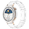 Correa de reloj de acero inoxidable con hebilla plegable de cerámica de 18 mm y liberación rápida (Starlight)