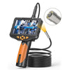 TESLONG NTS300 Endoscopio industrial de pantalla grande de 5 pulgadas, herramientas de reparación de automóviles, modelo: lente única de 7,6 mm / 5 m